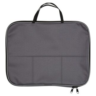 Папка менеджера А3 deVENTE, с карманом Серая ткань, молния с трех сторон, с ручками