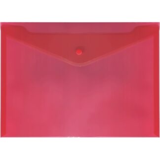 Папка на кнопке deVENTE A4 (330x240 мм) 180 мкм, полупрозрачная красная