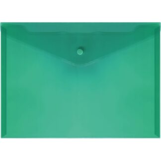 Папка на кнопке deVENTE A4 (330x240 мм) 180 мкм, полупрозрачная зеленая