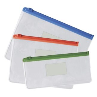 Папка на молнии deVENTE DL (260x140 мм) 150 мкм, с карманом для визитной карточки