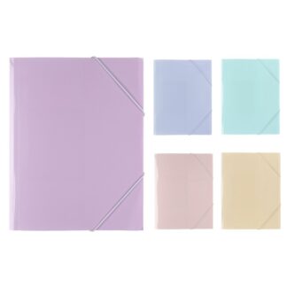 Папка на резинке A4 35 мм Expert Complete Trend Pastel 600 мкм диагональ васильковая