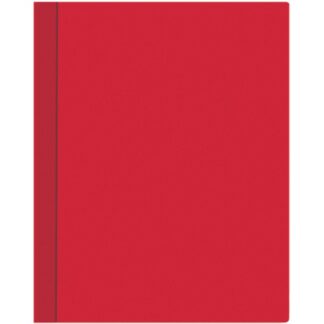 Папка с боковым прижимом Attomex A4, 500 мкм, фактура "песок" непрозрачная красная