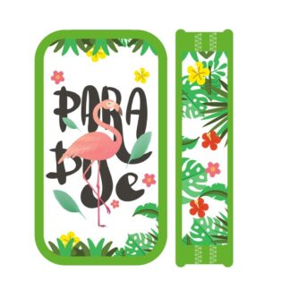 Пенал двухсекционный SOFT большой тканевый торец PARADISE, 190/105