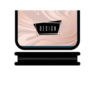 Пенал односекционный большой фольга БЛЕСТЯЩИЙ МРАМОР, 190/115