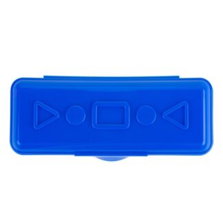 Пенал пластиковый "Цветик", синий