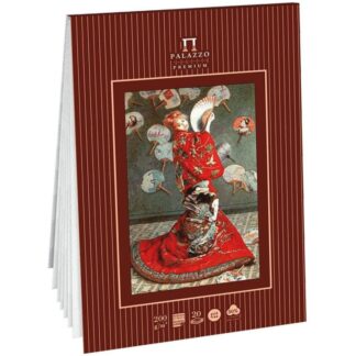 Планшет для акварели Palazzo «К. Моне. Японка», 200 г/м2, 130х188 мм, 20 л, хлопок 50%