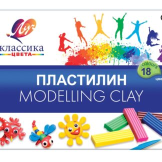 Пластилин 18цв Луч Классика, 360гр, со стеком