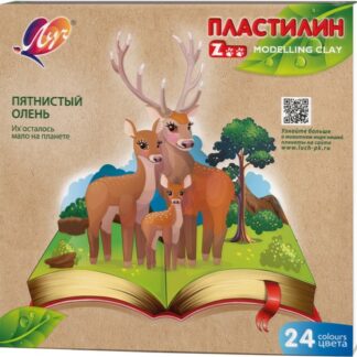 Пластилин 24цв Луч ZOO