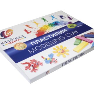 Пластилин 40цв Луч Классика
