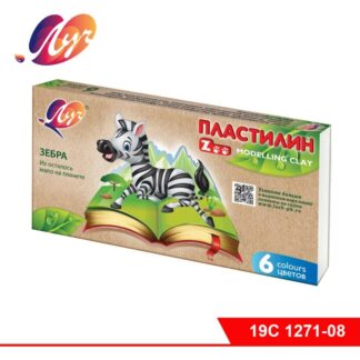 Пластилин  6цв Луч ZOO без стека