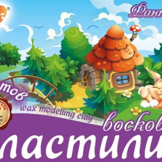 Пластилин  8цв Луч Фантазия мягкий (восковой), 140гр, со стеком