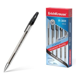 Ручка гелевая ErichKrauseR R-301 Classic Gel Stick 0.5 черный
