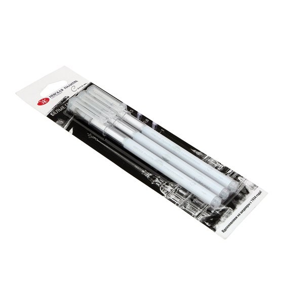 Ручка гелевая Сонет набор 3шт белые