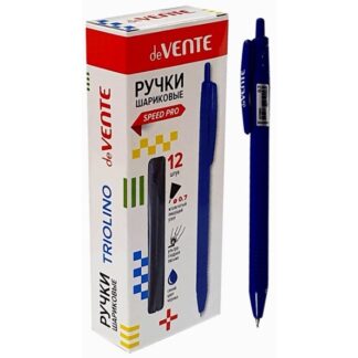 Ручка шариковая автомат deVENTE Triolino Office Speed Pro 0,7 мм, маслянная трёхгранный т-синий кор