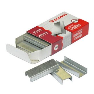 Скобы №24/6 Globus С24/6 1000шт в картонной коробке