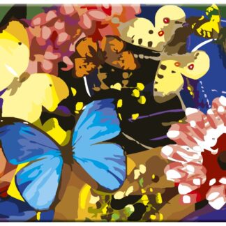 Сонет Холст на картоне с эскизом, Бабочки, 30х40 см