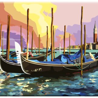 Сонет Холст на картоне с эскизом, Венеция, 30х40 см