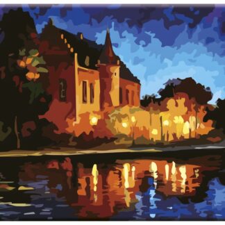 Сонет Холст на картоне с эскизом, Замок, 30х40 см