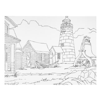 Сонет Холст на картоне с контуром, Маяк, 30х40 см