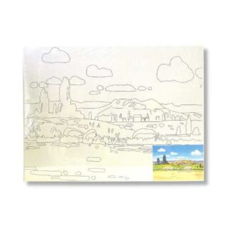 Сонет Холст на картоне с контуром, Пейзаж-2, 30х40 см