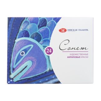 Сонет Набор акрил картон 24 шт х10мл