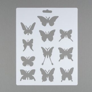 Сонет Трафарет, бабочки, 25.5x20,5 см, плаcтиковый