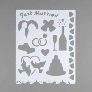 Сонет Трафарет, cвадьба, 25.5x20,5 см, плаcтиковый