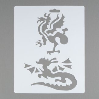 Сонет Трафарет, модель 25 (драконы), 25.5x20,5 см, плаcтиковый