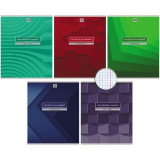 Тетрадь КЛЕТКА 48л. ТВОЙ ЦВЕТ (48-0044) цветная мелованная обложка