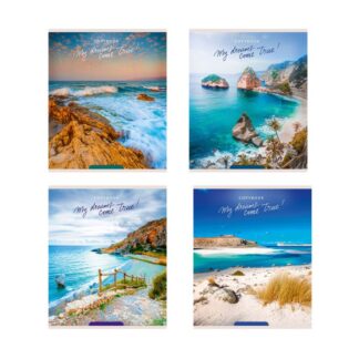 Тетрадь КЛЕТКА 96л. ПРИБРЕЖНЫЕ ВИДЫ (96-7919) (цвет.мелов.обл.)