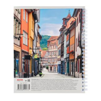 Тетрадь КЛЕТКА 96л. УЗКАЯ МОСТОВАЯ (96-9033) цвет.мелов.обл., гребень