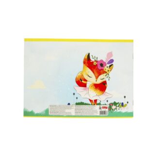 ТМ"Profit"Альбом для рисования А4 16л. ВЕСЕЛЫЕ ЛИСИЧКИ (16-4488) скр,обл.-офс.,бл-офс.