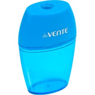 Точилка deVENTE 1 отв, с контейнером, пластмассовая, овальная, в картонной коробке, ассорти