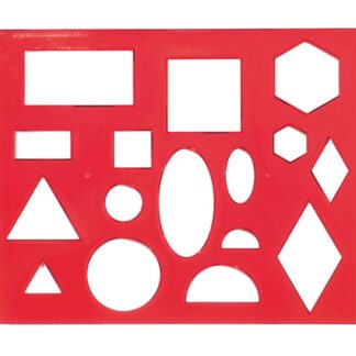 Трафарет Геометрические фигуры №1 Луч,42мм, пластик, красный