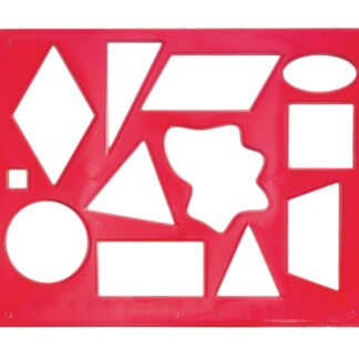 Трафарет Геометрические фигуры №2 Луч, 75мм, пластик, ассорти