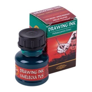 Тушь 20мл художественная KOH-I-NOOR, 141759, зеленая