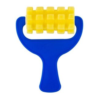 Валик фигурный, поролон, 70мм, пластмассовая ручка, квадраты