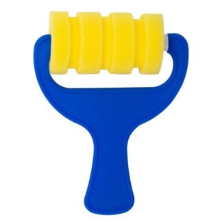 Валик фигурный, поролон, 70мм, пластмассовая ручка, вертикальные полоски