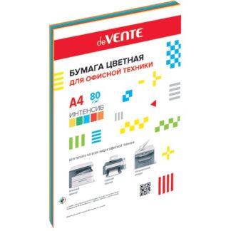 Бумага deVENTE  50 л, А4, 80 г/м, интенсив 5 цв