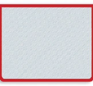 Папка для тетрадей А4 молния сверху, прозрачная КРАСНАЯ пластик