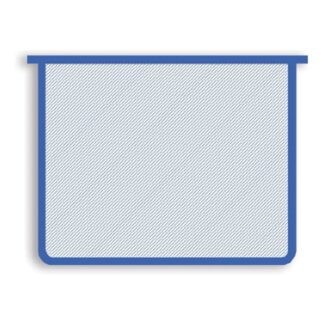 Папка для тетрадей А5 молния сверху, прозрачная СИНЯЯ пластик, 230/190/55