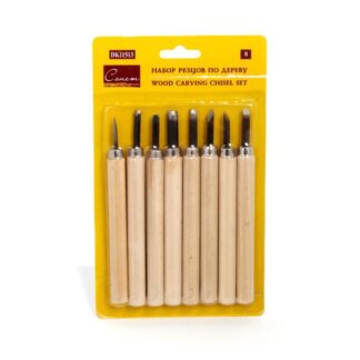 Резцы по дереву, 8 шт., в упак с европодвесом Сонет