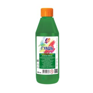 Гуашь Луч 500мл Классика зеленая темная в пласт.бутылке