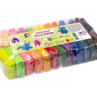 Пластилин Луч воздушный, 24 цвета