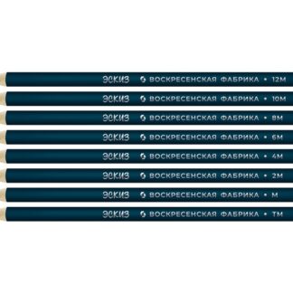 Карандаш ч/г ВКФ Эскиз набор  8 шт 12М(12B), 10М(10B), 8М(8B), 6М(6B), 4М(4B), 2М(2B), М(B), ТМзаточ