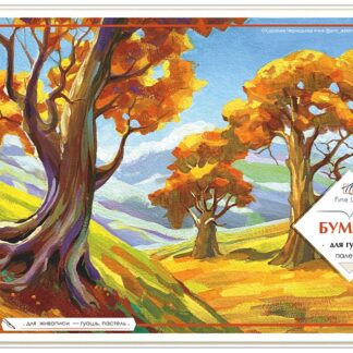 Бумага для гуаши А4, 20л 180 г фактурная "соты" Полином