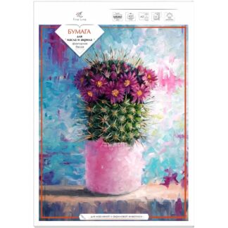 Бумага для масла и акрила А3, 10л 400 г тисненая "холст" Полином