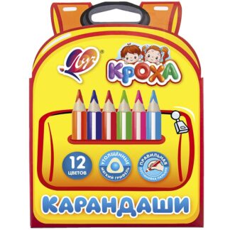 Карандаши 12цв Луч КРОХА утолщенные, укороченные