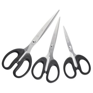 Ножницы 20см Attomex канцелярские пластиковые кольца, в пластиковом пакете