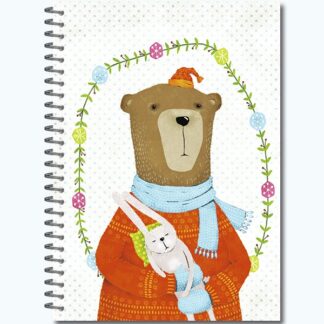 Скетчбук-блокнот SKETCHBOK А5 с жесткой ламинированной обложкой 60л Портреты Звериков Полином